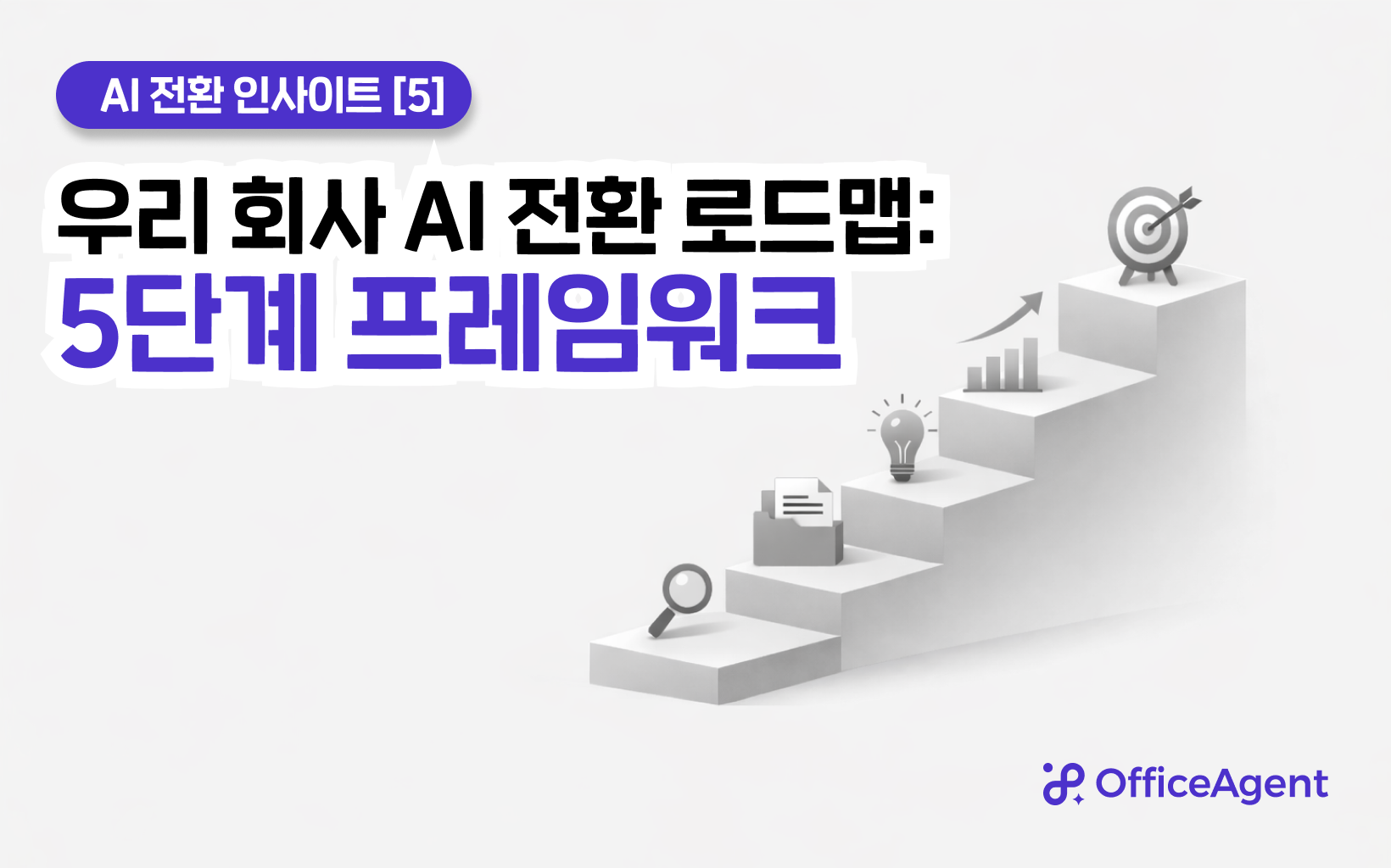 [AI 전환 인사이트 ⑤] 우리 회사 AI 전환 로드맵: 5단계 프레임워크